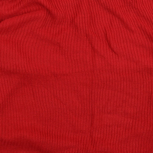 Pierre Leon Womens Red  Knit Pullover Jumper Size L