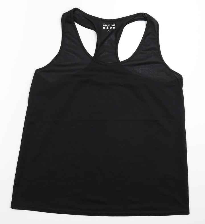 Matalan Womens Black Basic Tank Size L