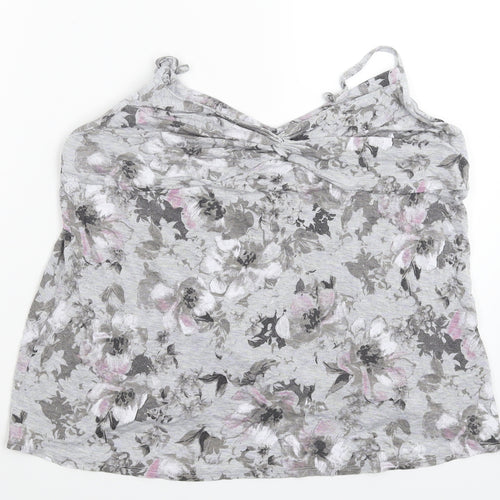 Marks and Spencer Womens Multicoloured Floral  Cropped Tank Size 18