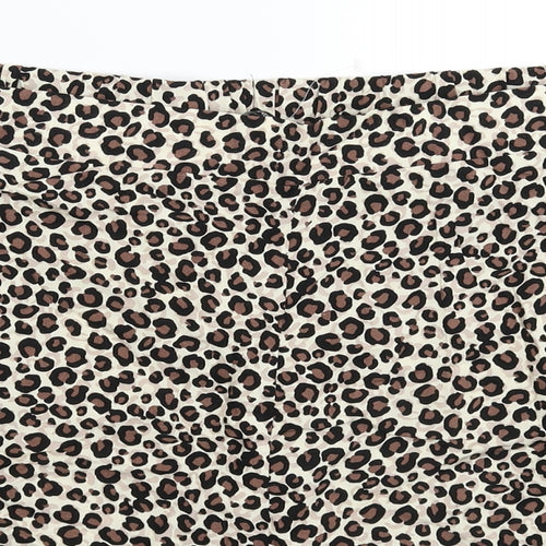 George Womens Multicoloured Animal Print  Hot Pants Shorts Size 22