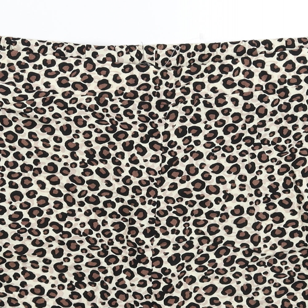George Womens Multicoloured Animal Print  Hot Pants Shorts Size 22