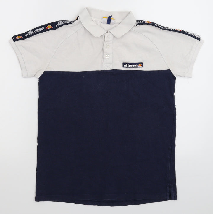 ellesse Boys Blue Basic Polo Size 12-13 Years