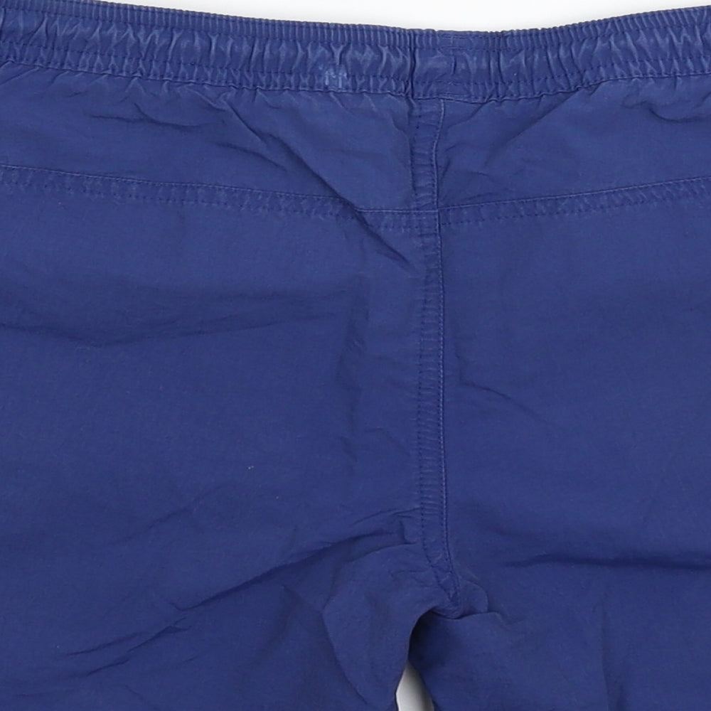 adidas Mens Blue Striped  Bermuda Shorts Size 28 in