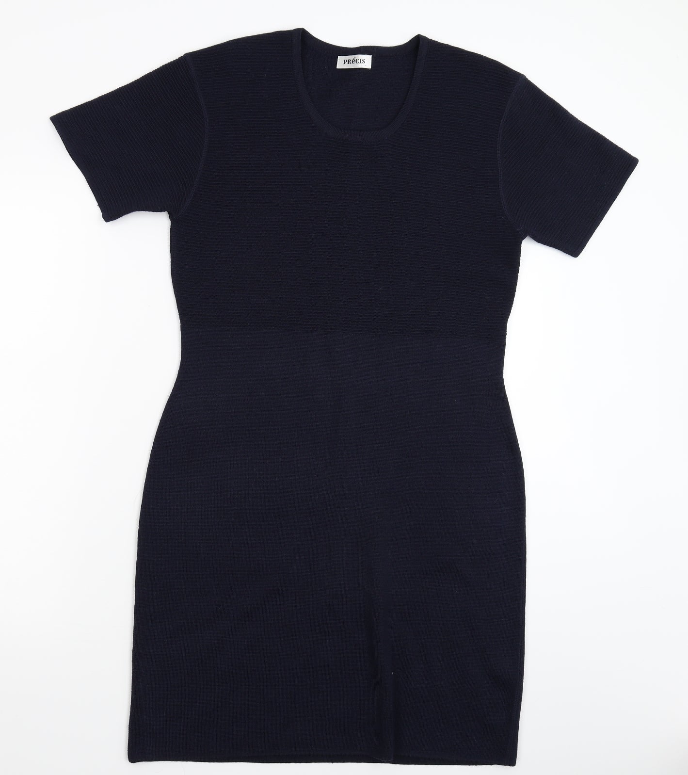Precis Womens Blue  Knit Jumper Dress  Size L