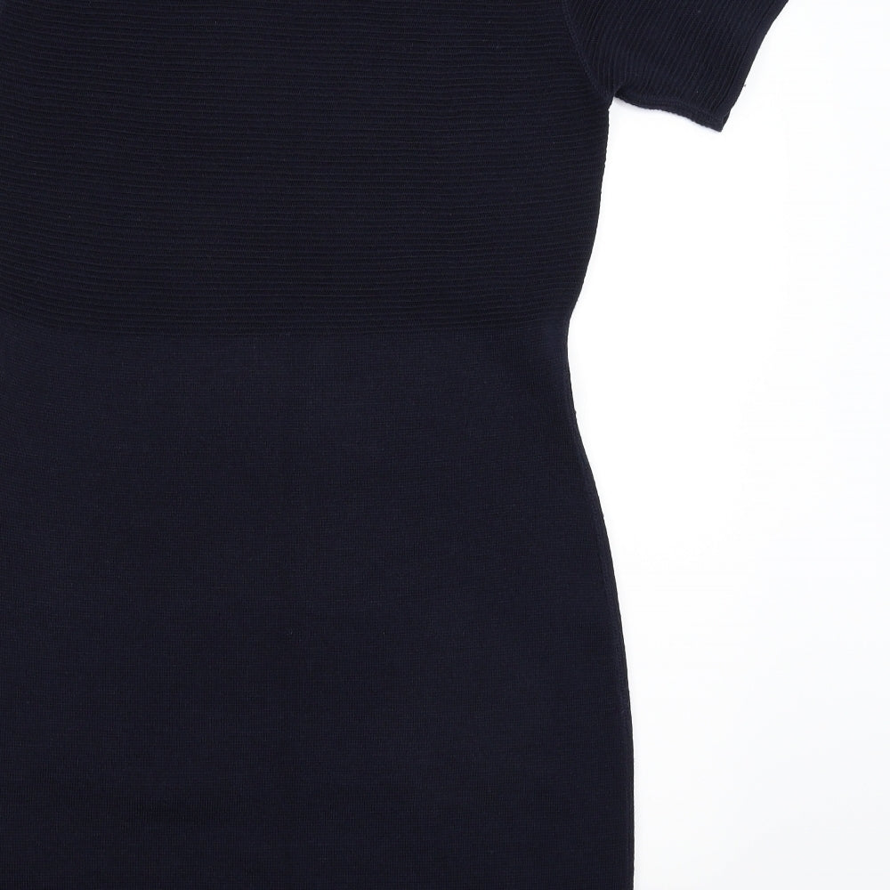 Precis Womens Blue  Knit Jumper Dress  Size L