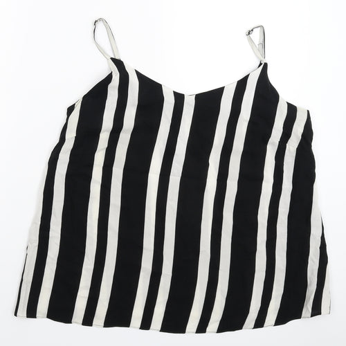 George Womens Multicoloured Striped  Basic Tank Size 14