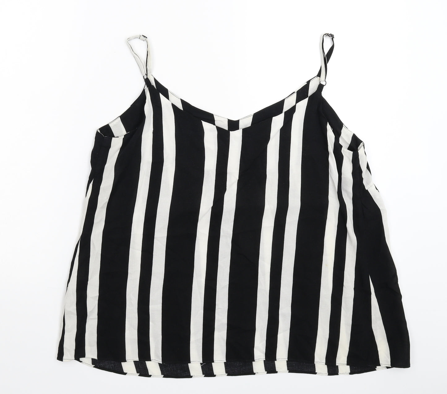 George Womens Multicoloured Striped  Basic Tank Size 14