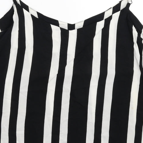 George Womens Multicoloured Striped  Basic Tank Size 14