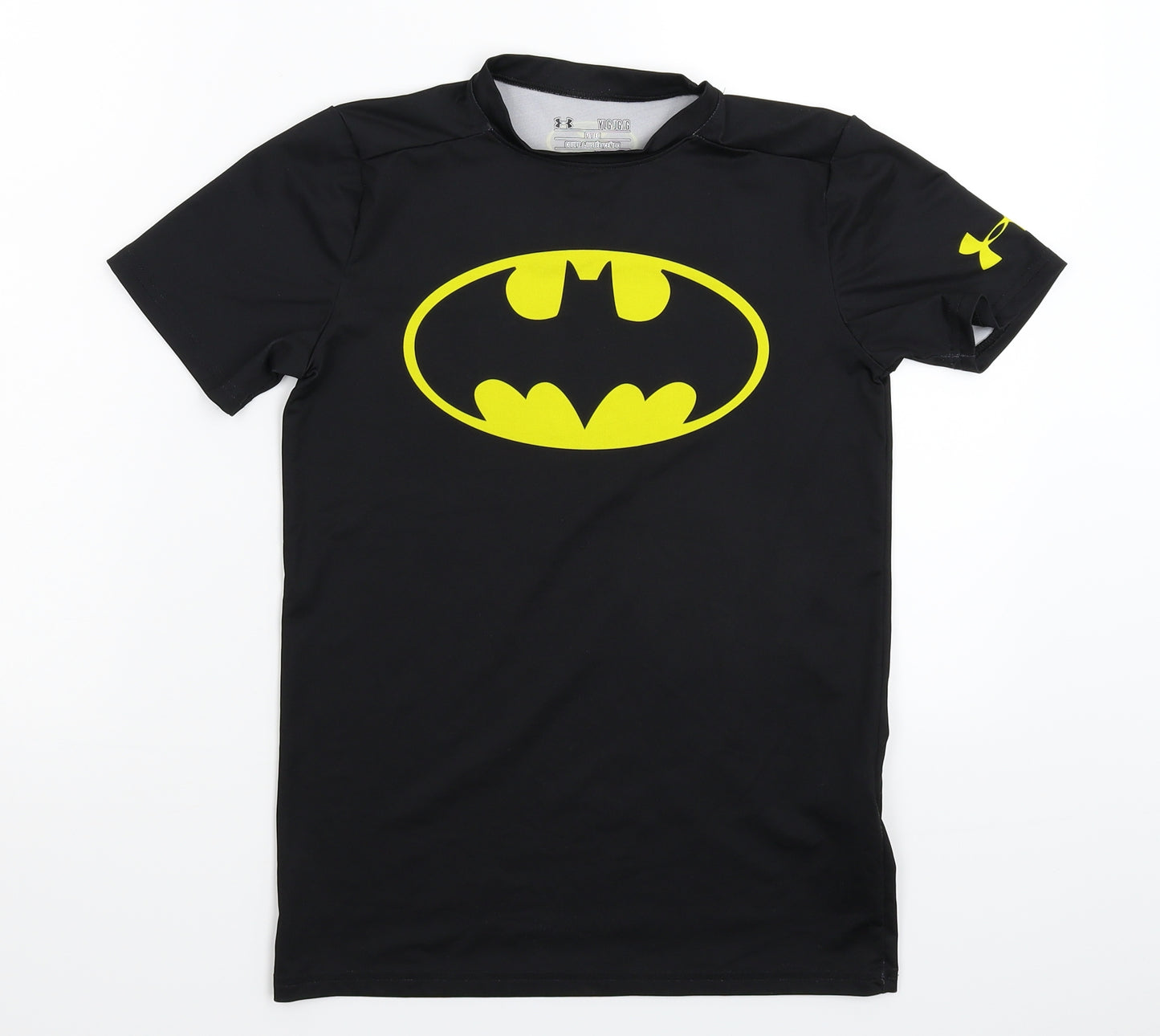 Under armour Boys Black   Jersey T-Shirt Size L  - Batman