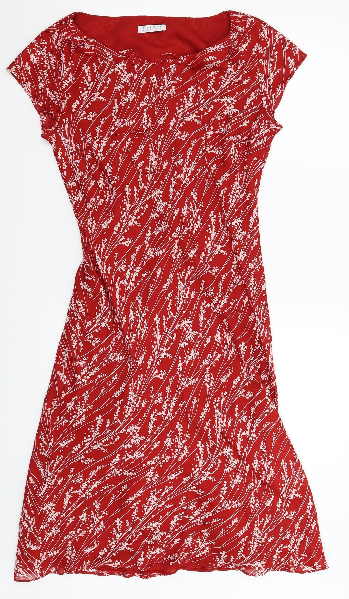 Precis Womens Red Floral  Fit & Flare  Size 14