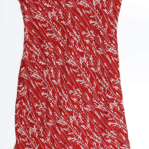 Precis Womens Red Floral  Fit & Flare  Size 14