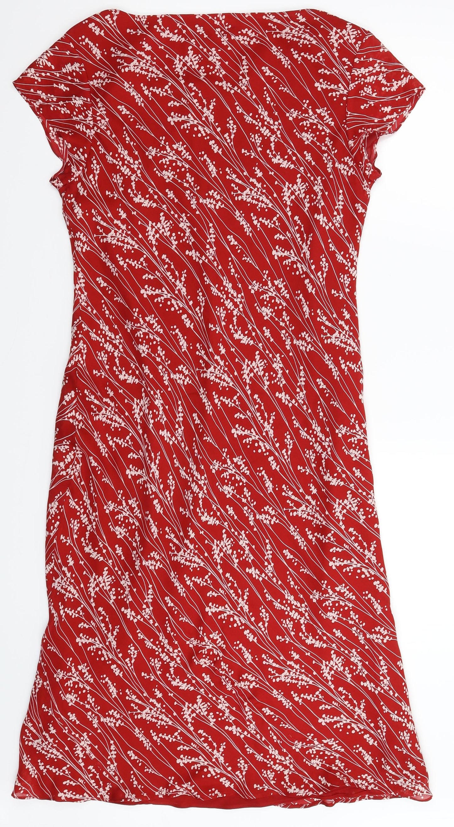 Precis Womens Red Floral  Fit & Flare  Size 14