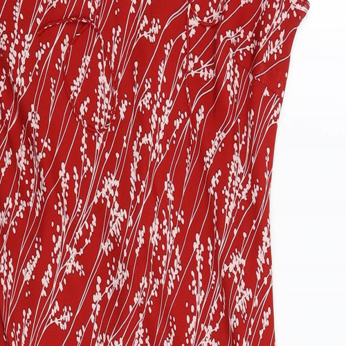 Precis Womens Red Floral  Fit & Flare  Size 14