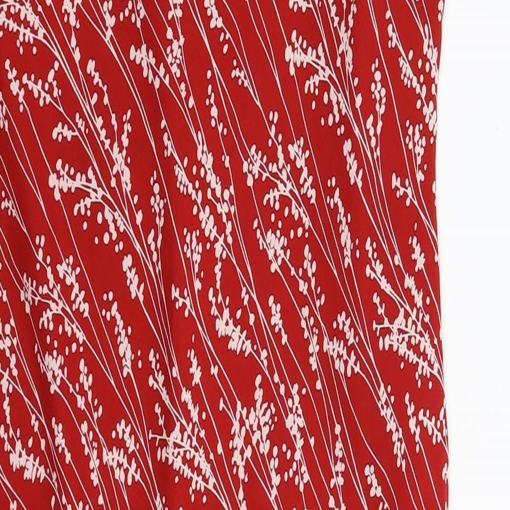 Precis Womens Red Floral  Fit & Flare  Size 14
