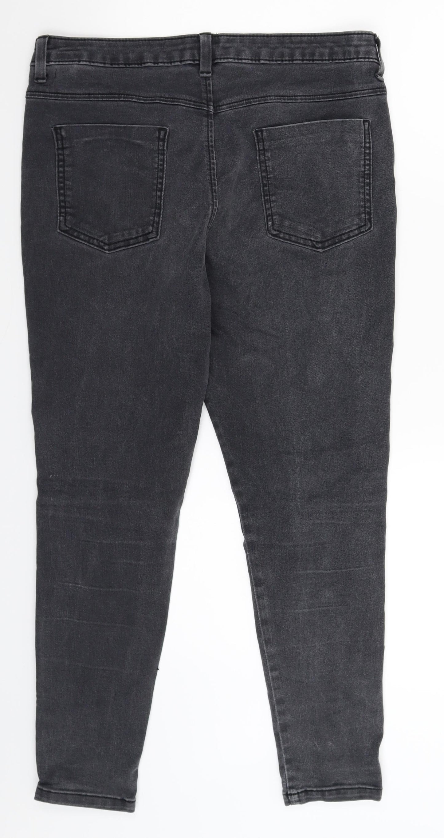 Marks and Spencer Womens Black  Denim Jegging Jeans Size 14 L25 in