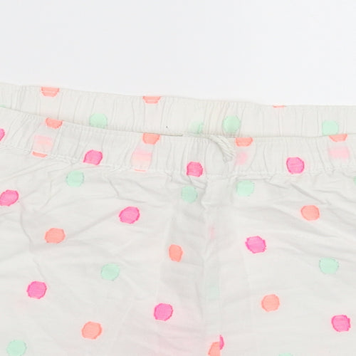 F&F Womens White Polka Dot  Cami Sleep Shorts Size 18