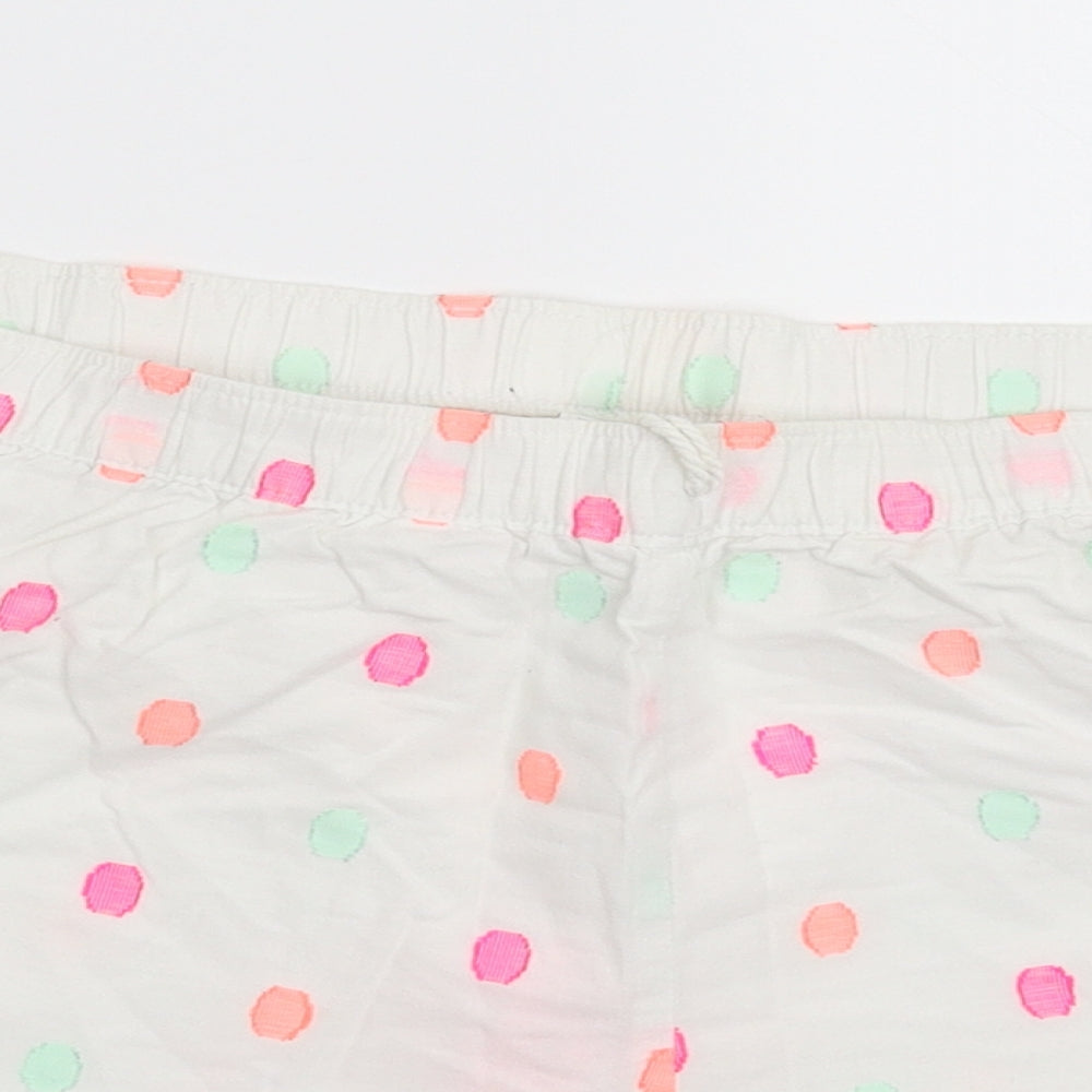 F&F Womens White Polka Dot  Cami Sleep Shorts Size 18