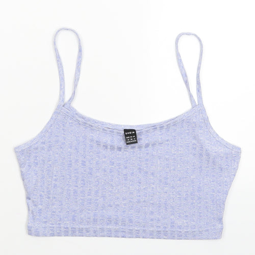 SheIn Womens Blue   Cropped Tank Size M