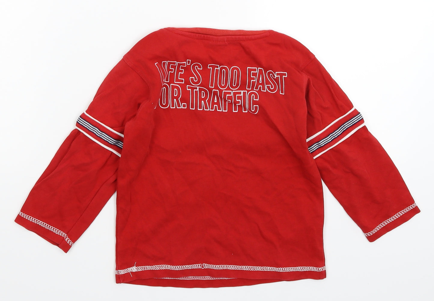 First One Boys Red   Pullover Sweatshirt Size S