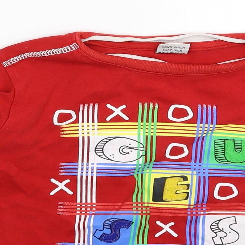 First One Boys Red   Pullover Sweatshirt Size S