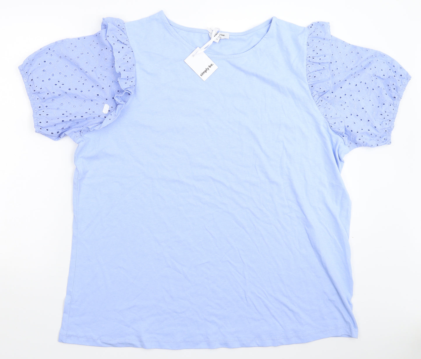 Simply Be Womens Blue   Basic T-Shirt Size 28