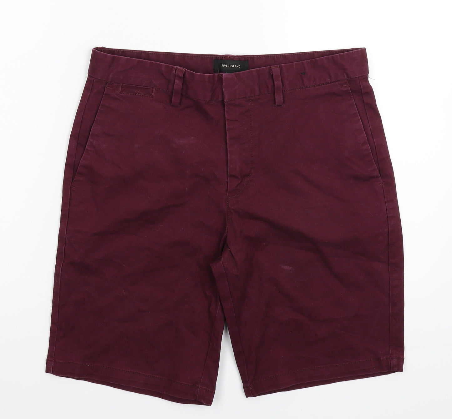 River Island Mens Purple   Chino Shorts Size 30