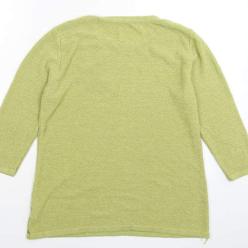 Preworn Womens Green  Knit Pullover Jumper Size M