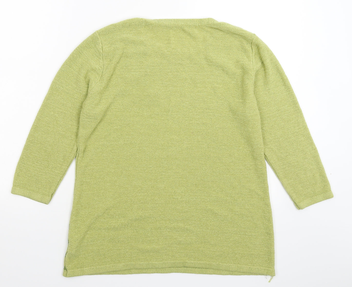Preworn Womens Green  Knit Pullover Jumper Size M