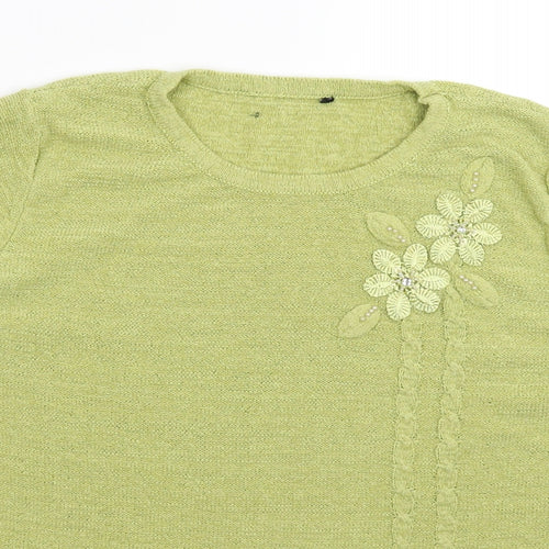 Preworn Womens Green  Knit Pullover Jumper Size M