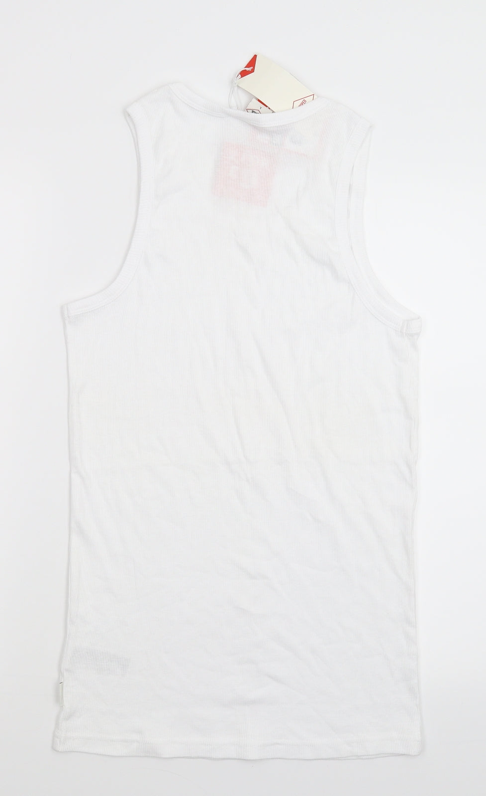 Lee Cooper Mens White   Basic Tank Size L