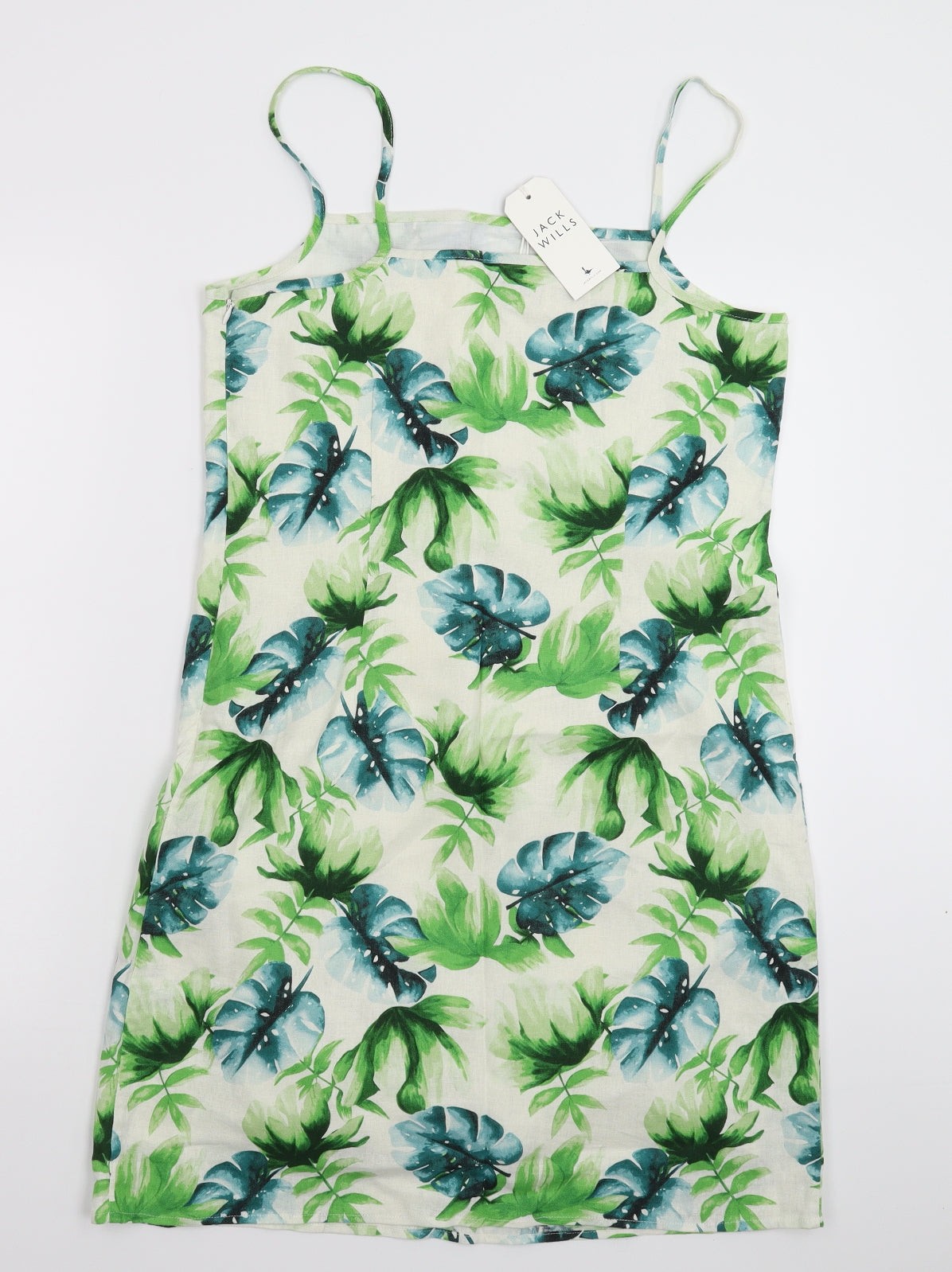 Jack Wills Womens Multicoloured Floral  Tank Dress  Size 10