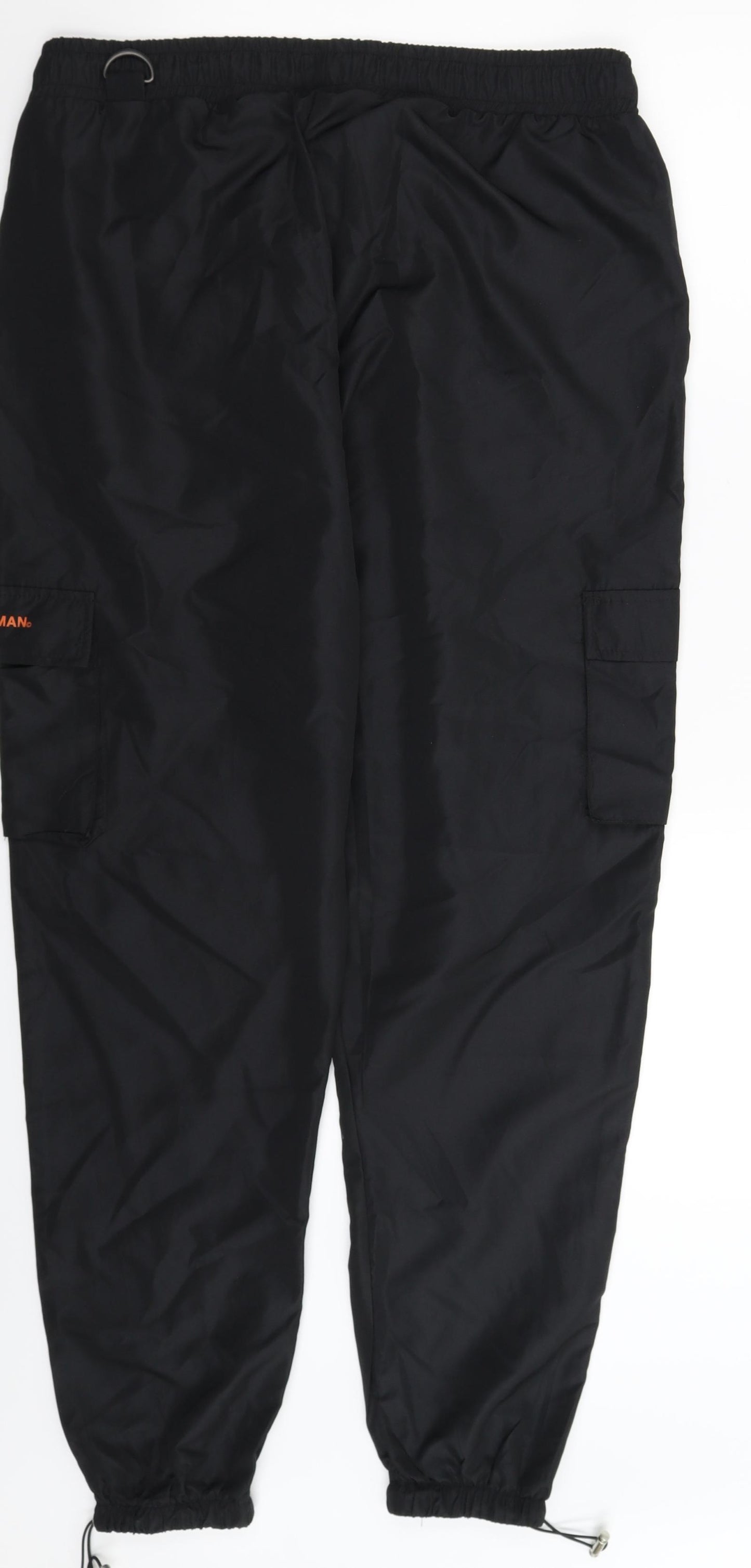 Boohoo Mens Black   Cargo Trousers Size L L31 in