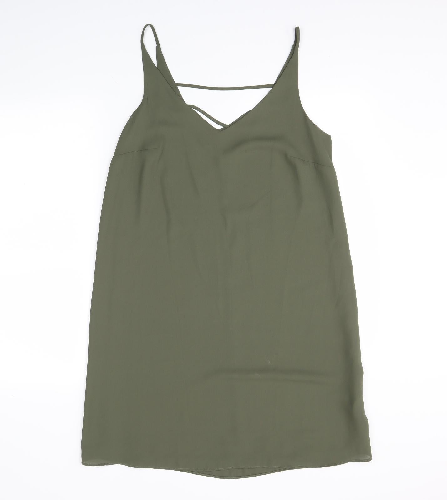 Papaya Womens Green   Tank Dress  Size 12
