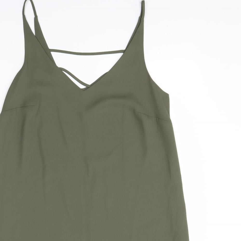 Papaya Womens Green   Tank Dress  Size 12