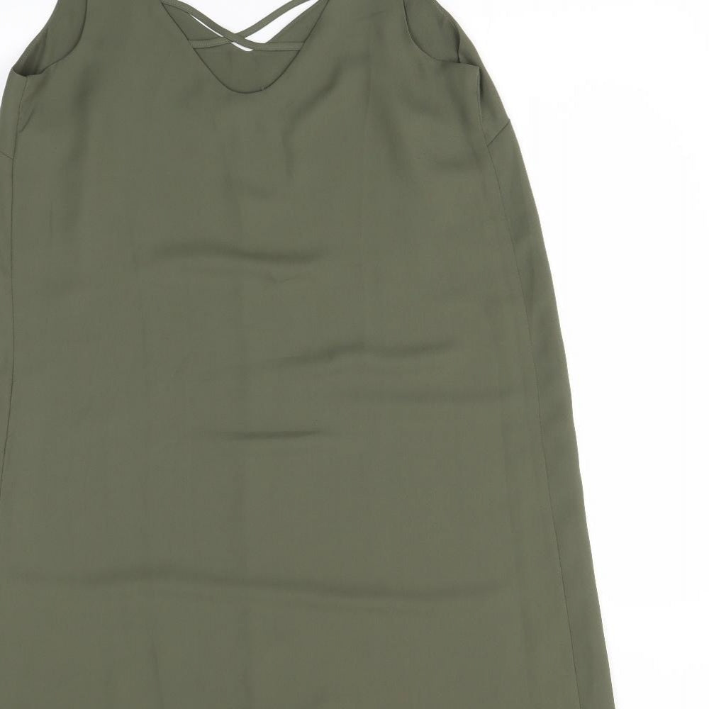 Papaya Womens Green   Tank Dress  Size 12