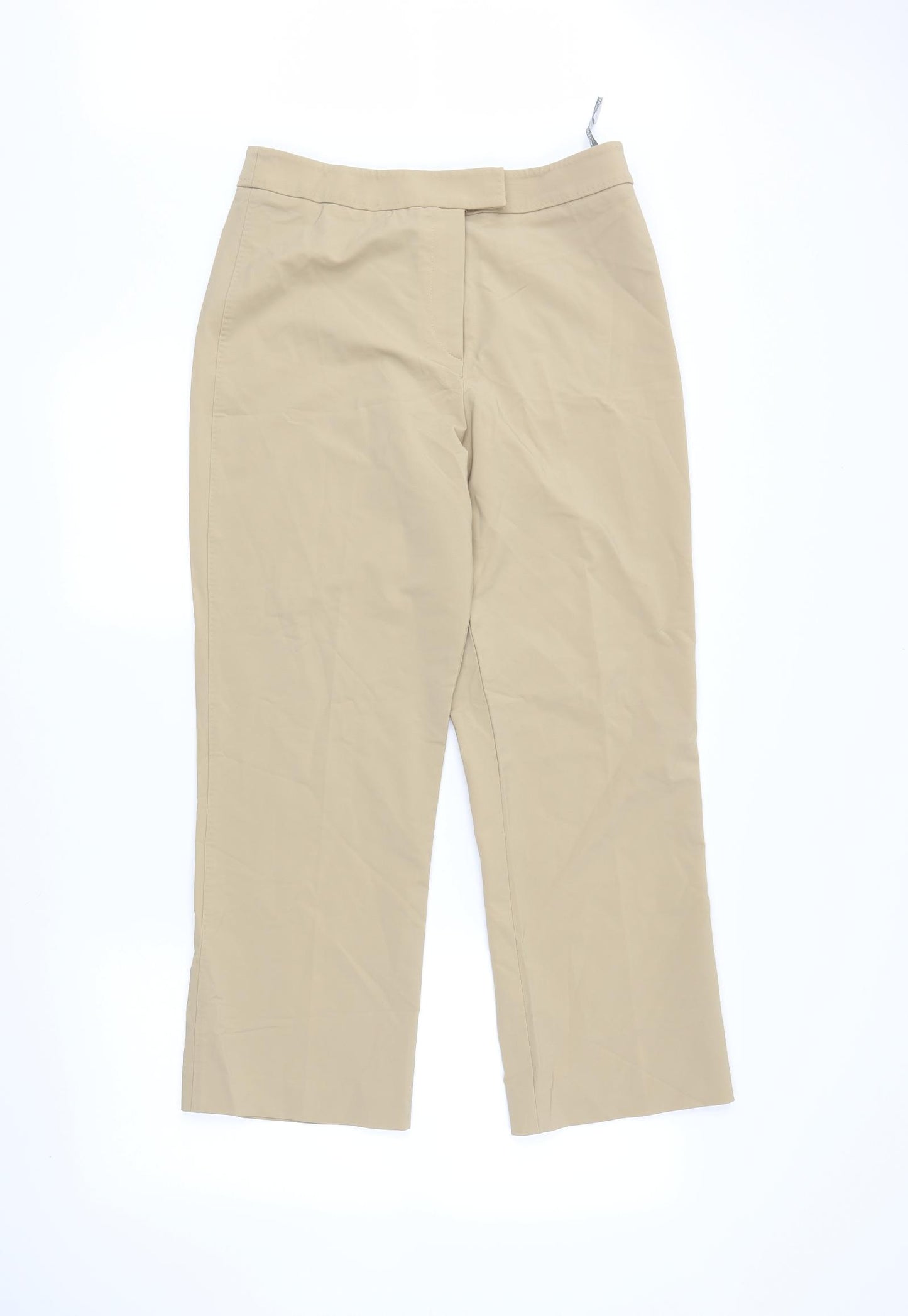 Press & Bastyan Womens Beige   Trousers  Size 12 L26 in