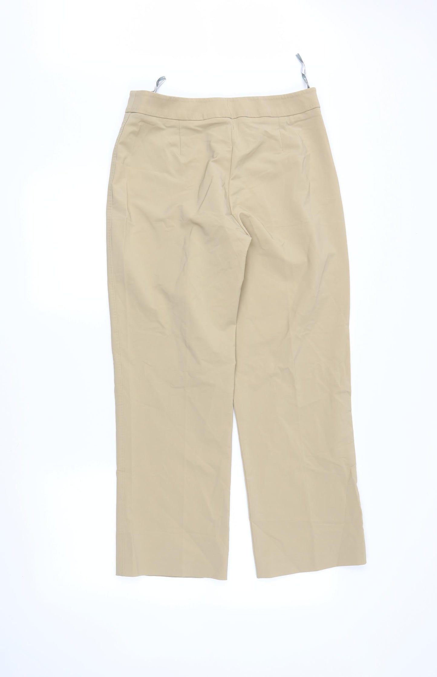 Press & Bastyan Womens Beige   Trousers  Size 12 L26 in