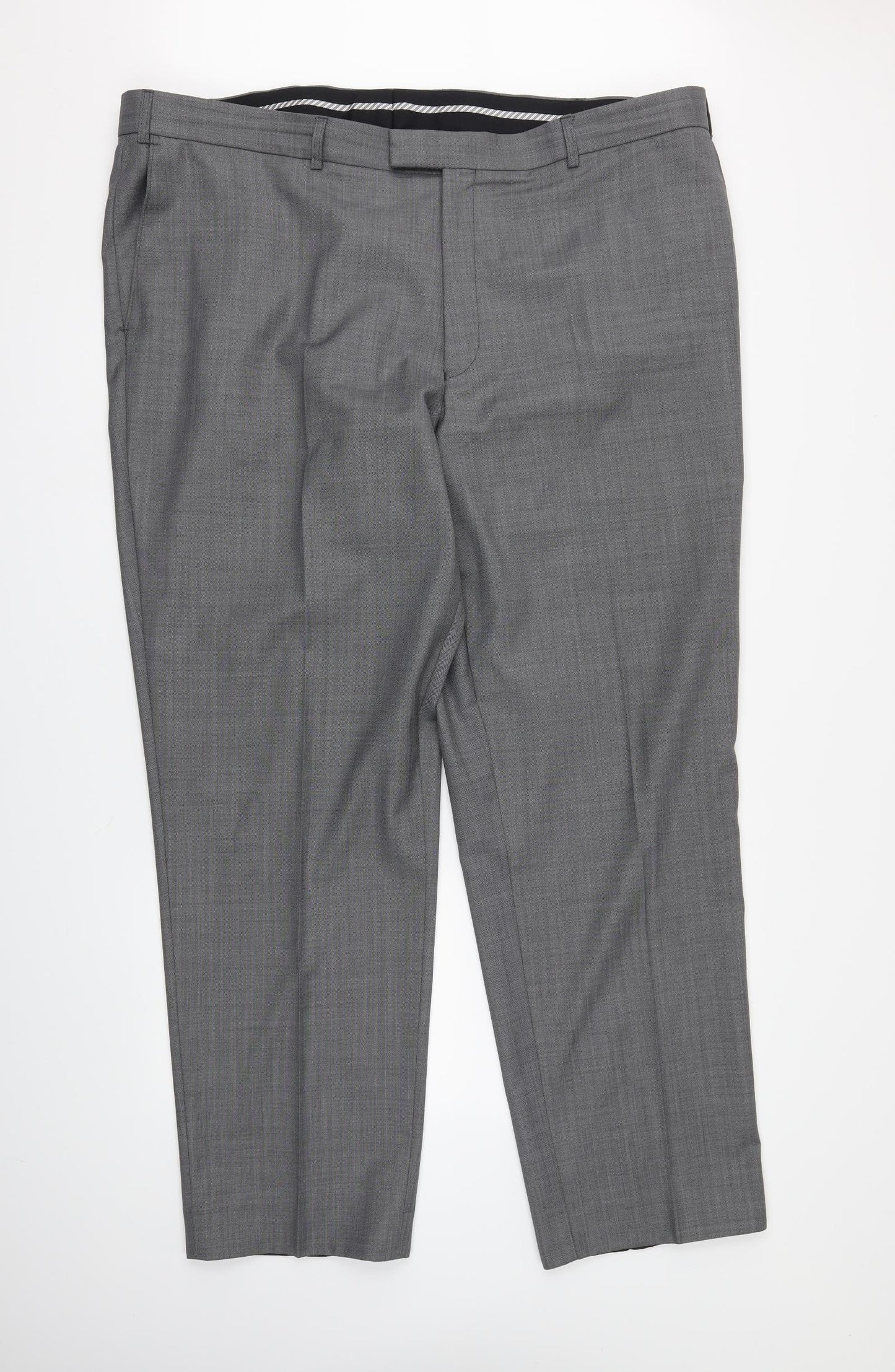 British Tailor Mens Grey   Trousers  Size 48 in L29 in