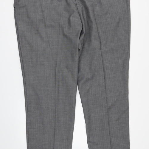 British Tailor Mens Grey   Trousers  Size 48 in L29 in