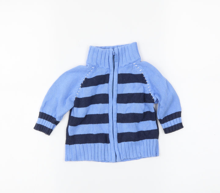Ka-Boosh Boys Blue Full Zip Jumper Size 0-3 Months