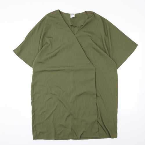 VERO MODA Womens Green   Wrap Button-Up Size XL
