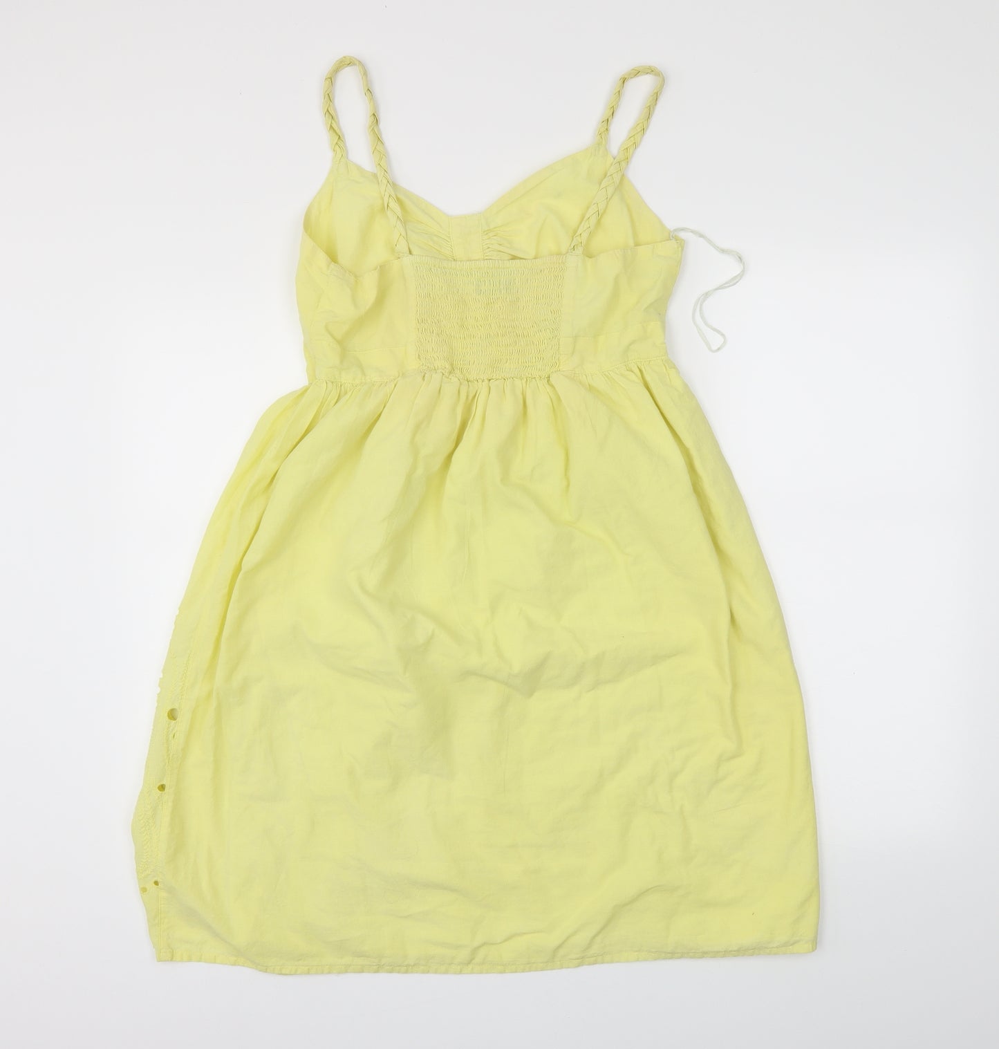 F&F Womens Yellow   Skater Dress  Size 12
