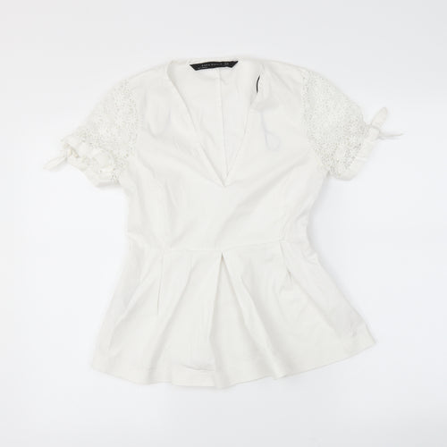 Zara Womens White   Basic Blouse Size XS