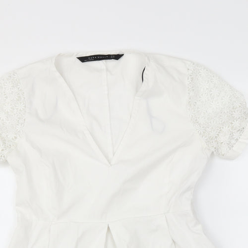 Zara Womens White   Basic Blouse Size XS