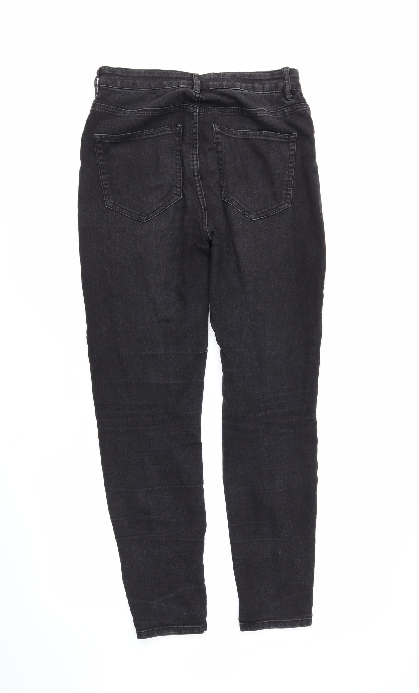 Pull&Bear Womens Black  Denim Skinny Jeans Size 12 L27 in