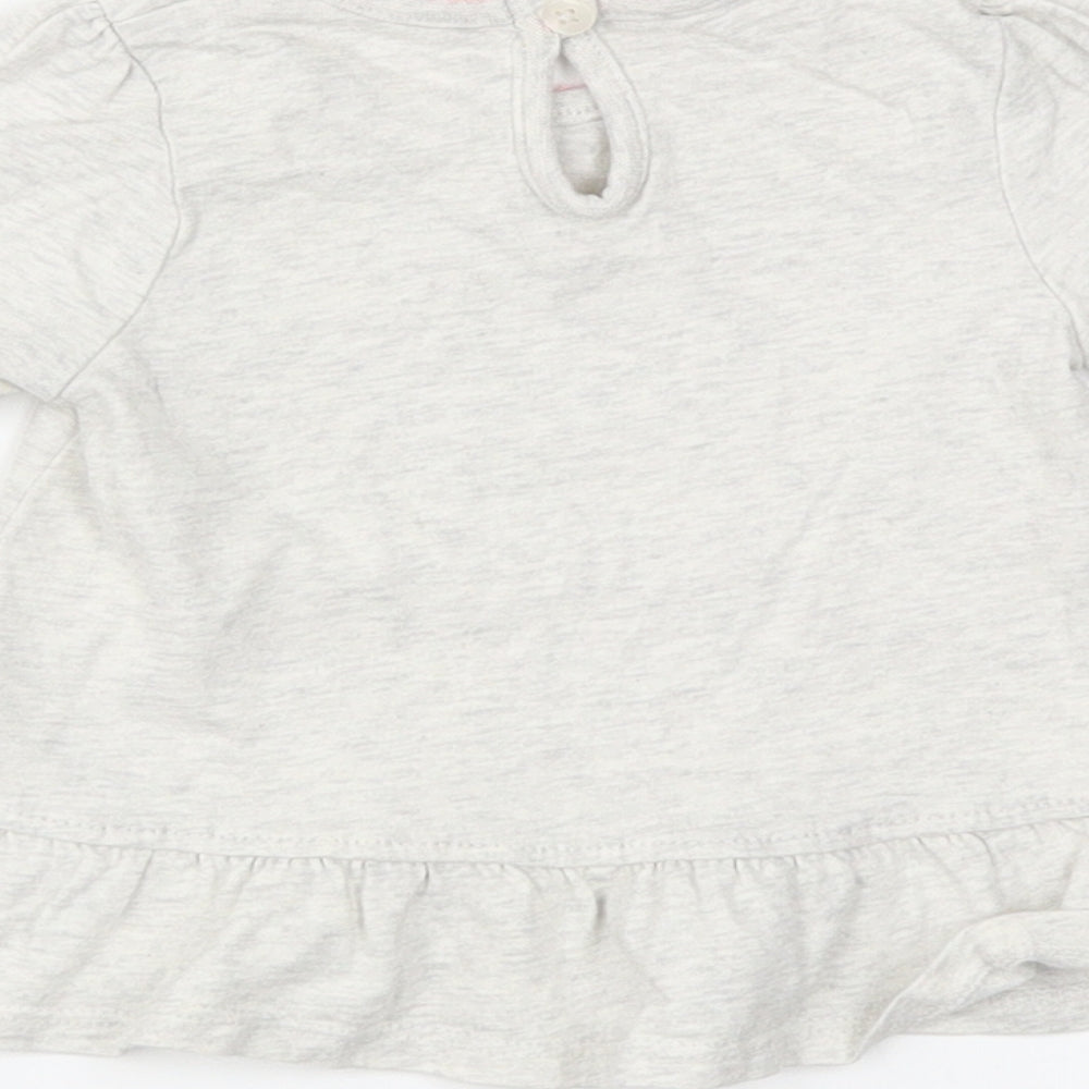 George Boys Grey   Basic T-Shirt Size 0-3 Months