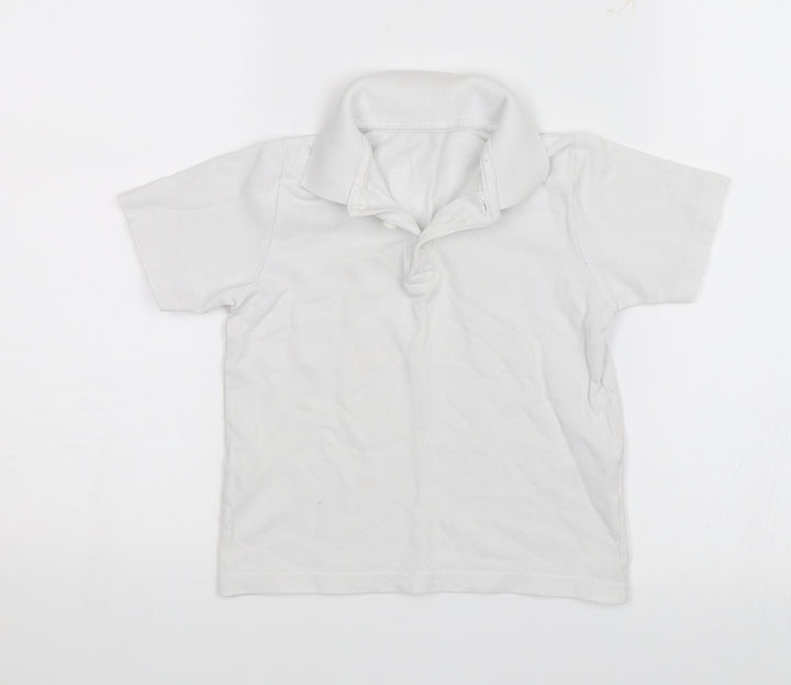 Schoolwear Boys White   Basic Polo Size 4 Years