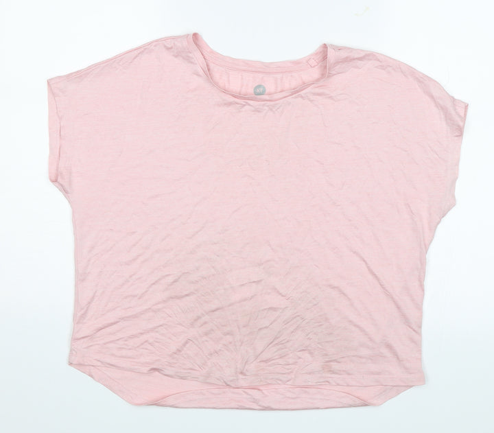 XT Womens Pink Basic T-Shirt Size 8