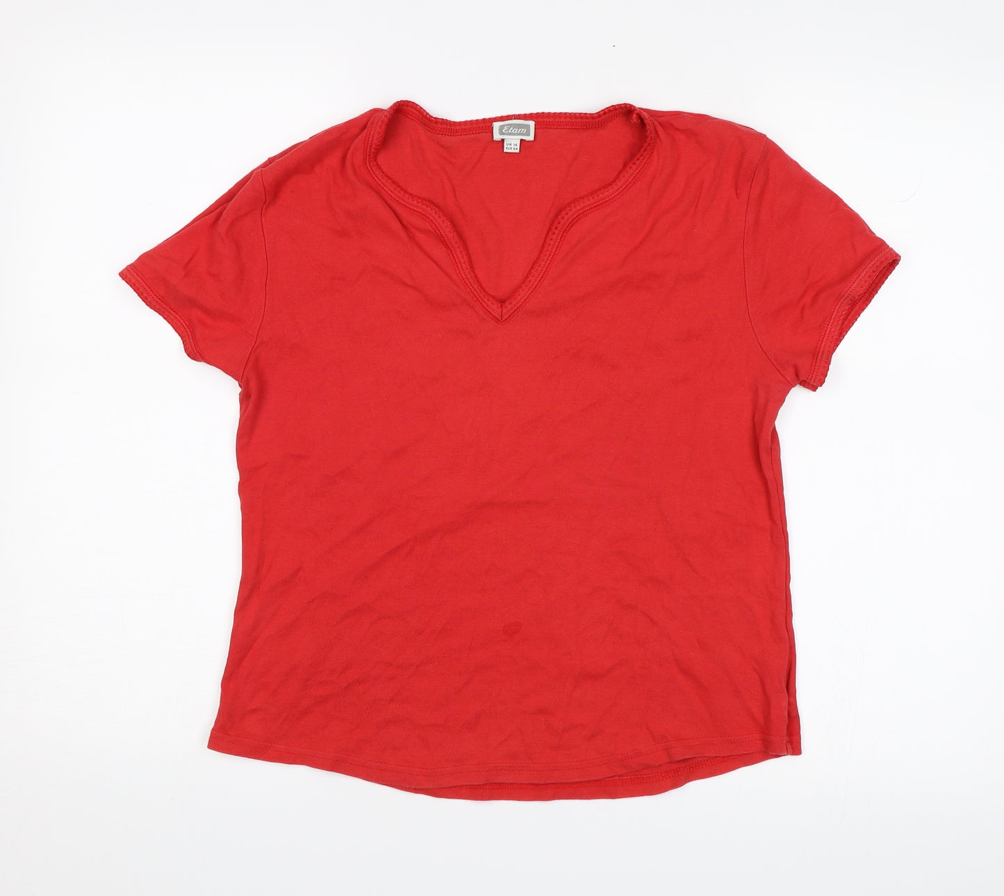 Etam Womens Red   Basic T-Shirt Size 16