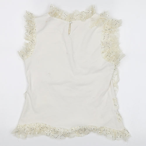 Shining Star Womens White   Basic Blouse Size S